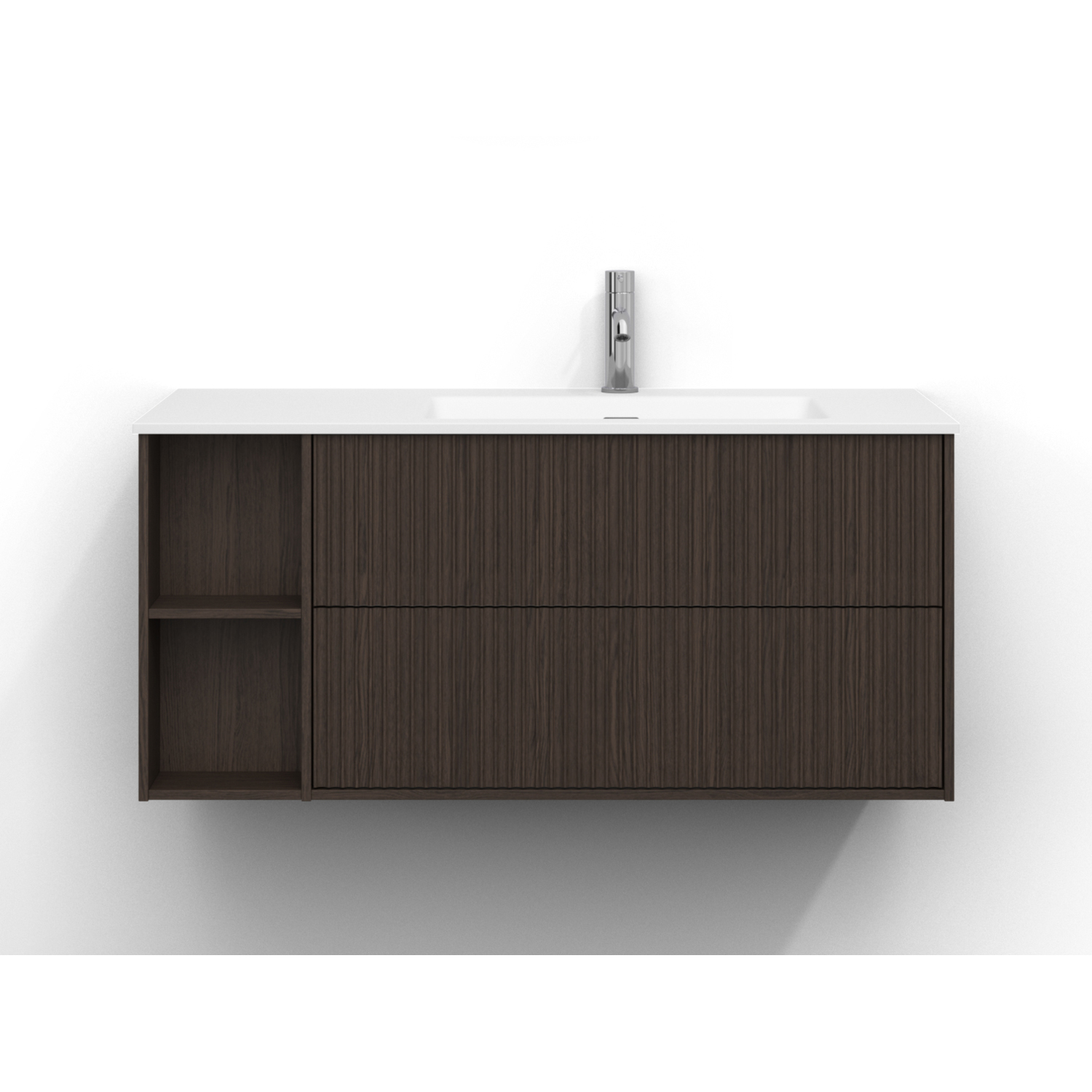 Tvättställsskåp Svedbergs Epos 100x45 med 2 Lådor och 2 Öppna Hyllor | badrum - badrumsmobler - tvattstallsskap-och-kommod | KakelKungen