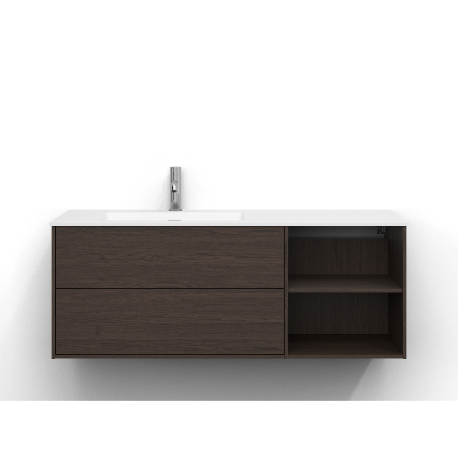 Tvättställsskåp Svedbergs Epos 120x45 med 2 Lådor och 2 Öppna Hyllor | badrum - badrumsmobler - tvattstallsskap-och-kommod | KakelKungen