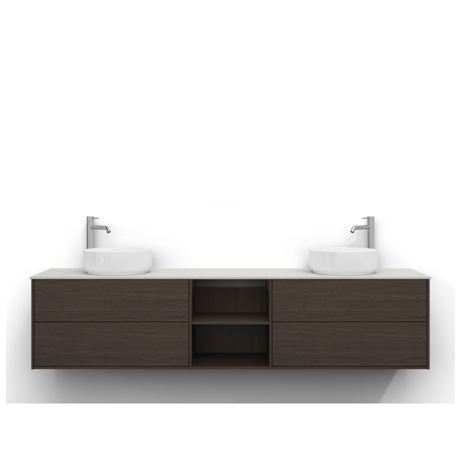 Tvättställsskåp Svedbergs Epos 200x45 med 2+0+2 Lådor | badrum - badrumsmobler - tvattstallsskap-och-kommod | KakelKungen