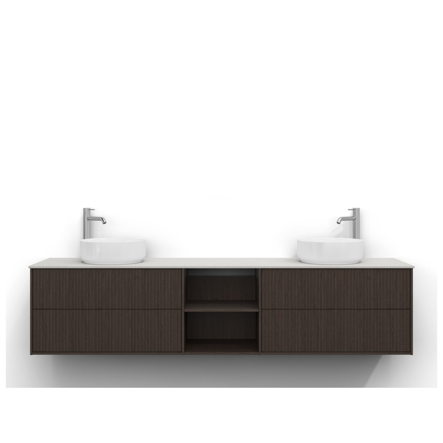 Tvättställsskåp Svedbergs Epos 200x45 med 2+0+2 Lådor | badrum - badrumsmobler - tvattstallsskap-och-kommod | KakelKungen