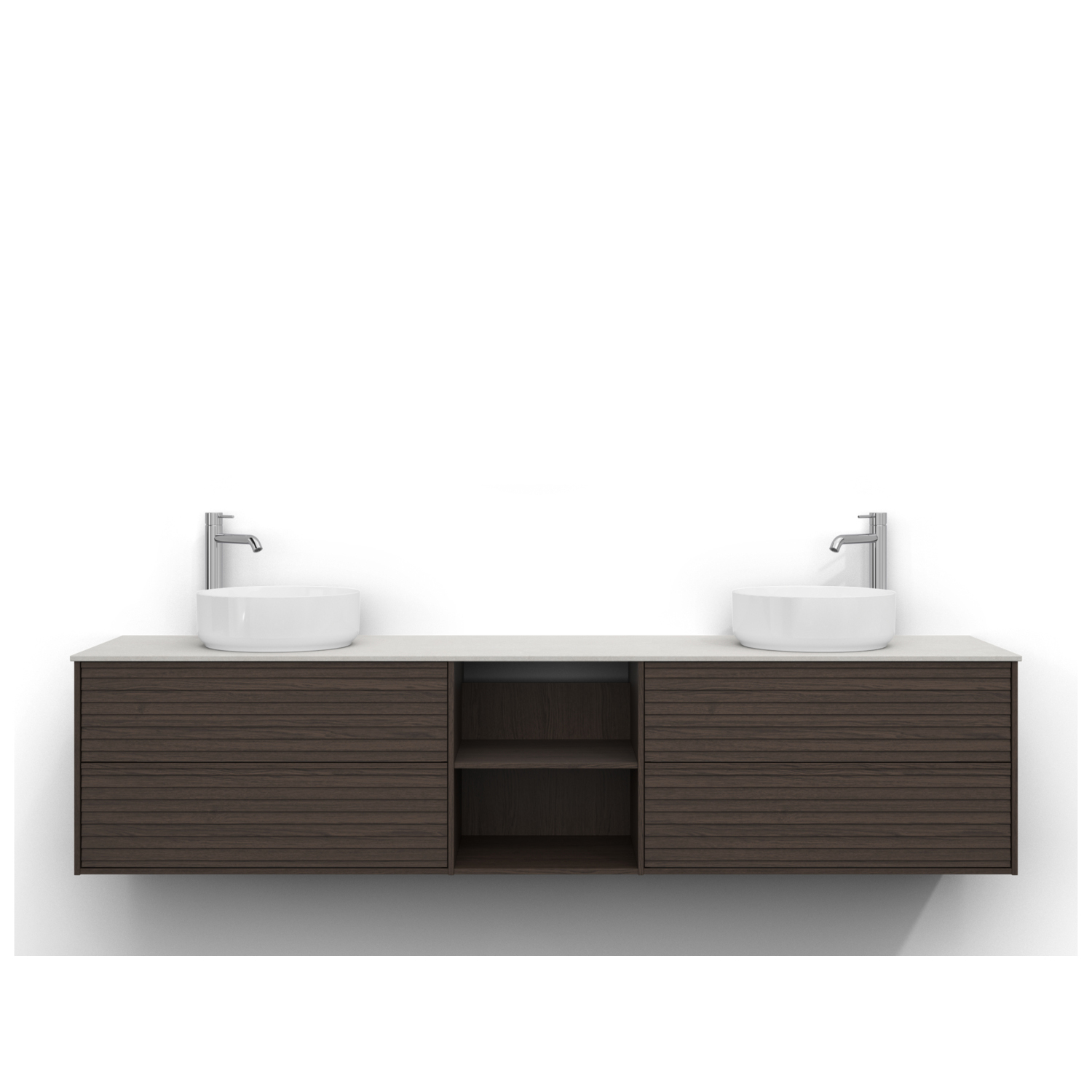 Tvättställsskåp Svedbergs Epos 200x45 med 2+0+2 Lådor | badrum - badrumsmobler - tvattstallsskap-och-kommod | KakelKungen