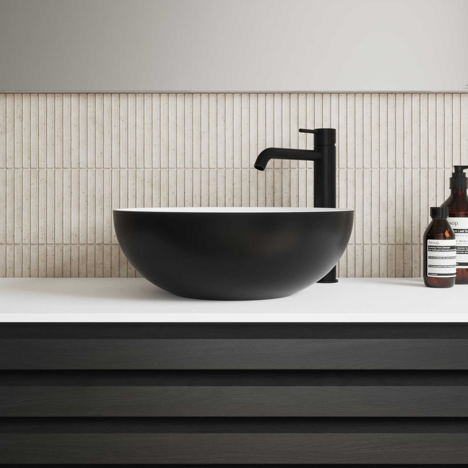 Topplate Linn Bad Corian