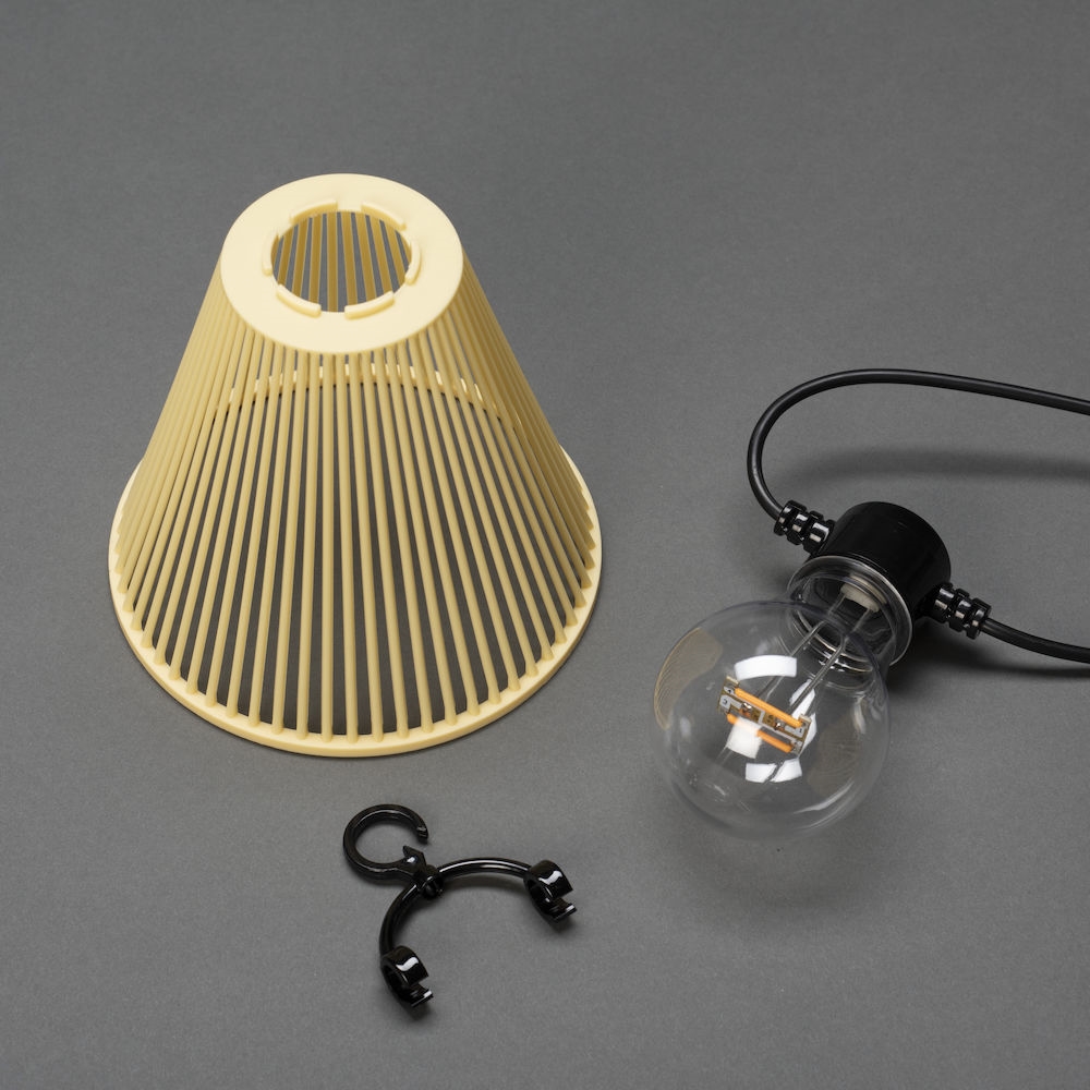 Tilleggslenke Gnosjö Konstsmide E27 10 Amber LED Skjermer