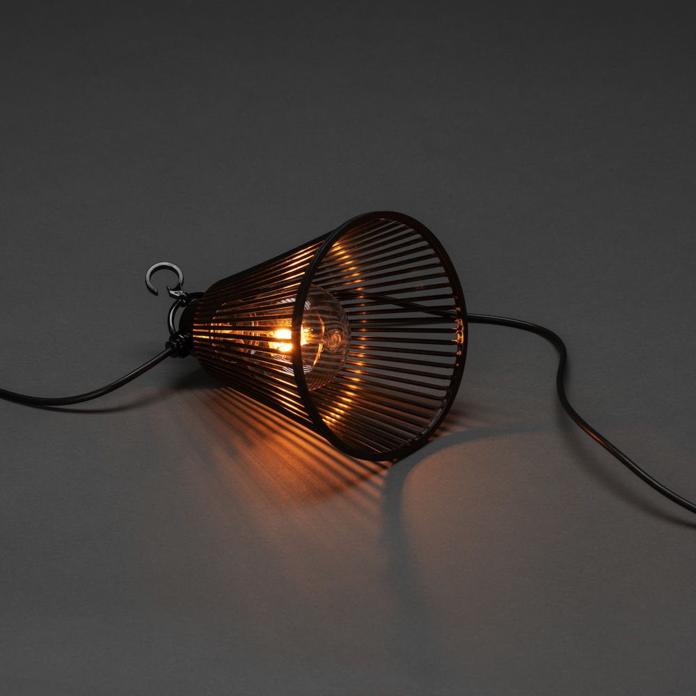 Tilleggslenke Gnosjö Konstsmide E27 10 Amber LED Skjermer