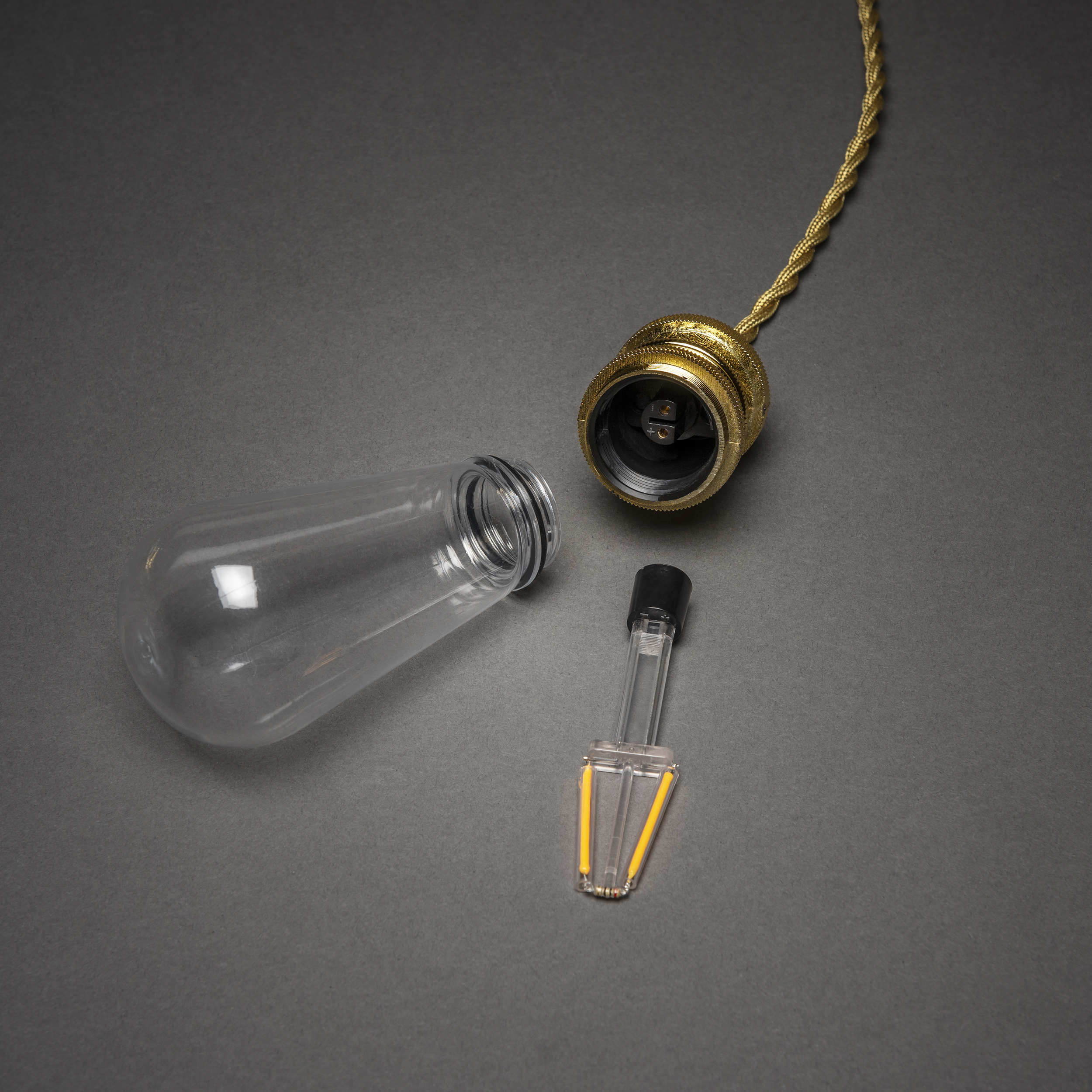 Lyslenke Gnosjö Konstsmide 8L LED Utbyttbar Gull