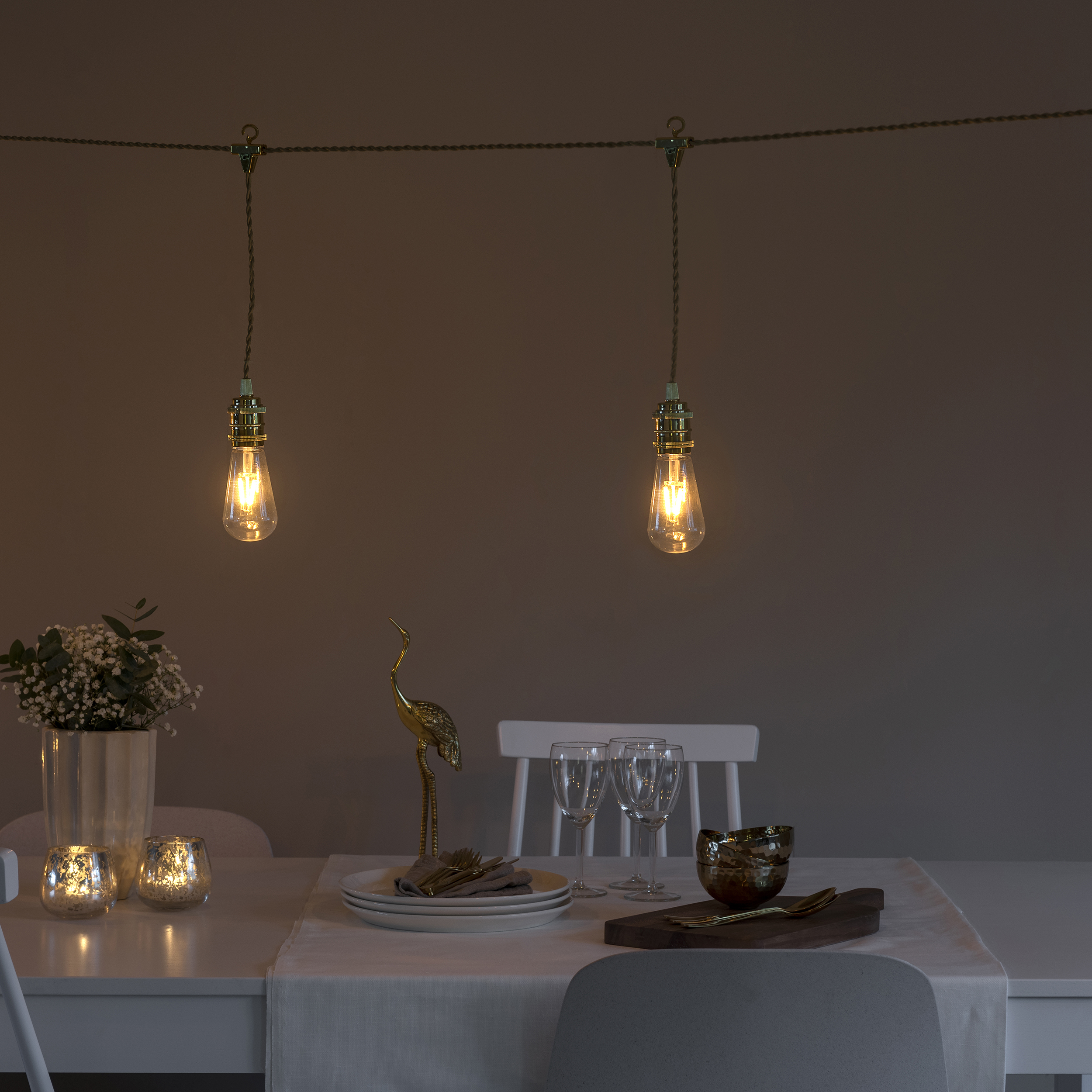 Lyslenke Gnosjö Konstsmide 8L LED Utbyttbar Gull