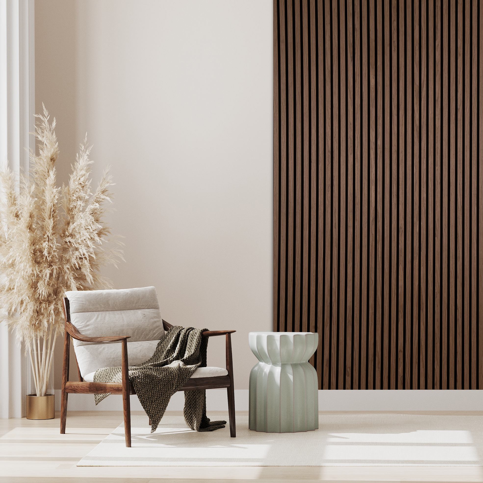 Akustikkpanel NQD Smartwall Valnøtt Natur