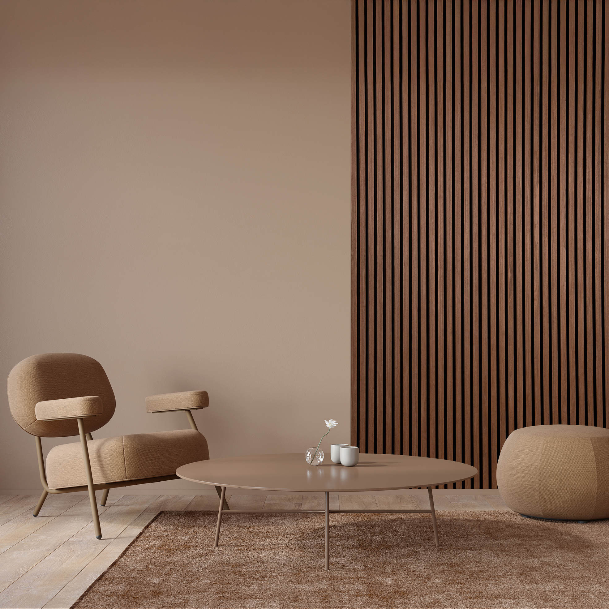 Akustikkpanel NQD Smartwall Røkt Eik