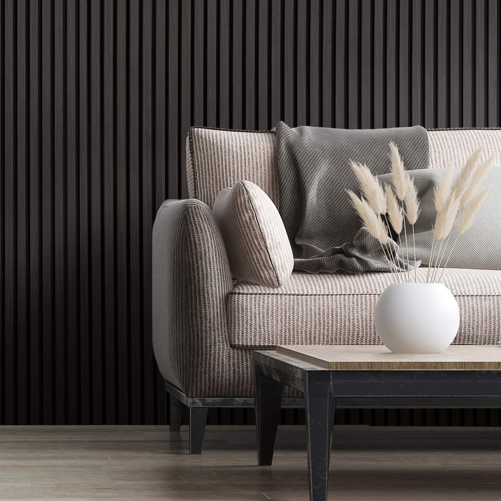 Akustikkpanel NQD Smartwall Sort Eik