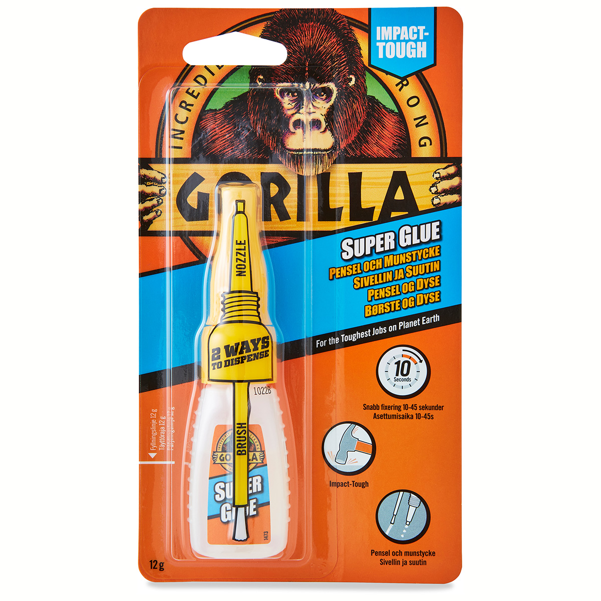 Lim Gorilla Superlim Pensel och munstycke 12g