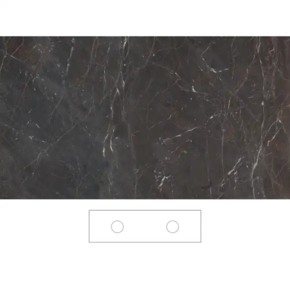 bänkskiva svedbergs brecc för dubbla tvättställ