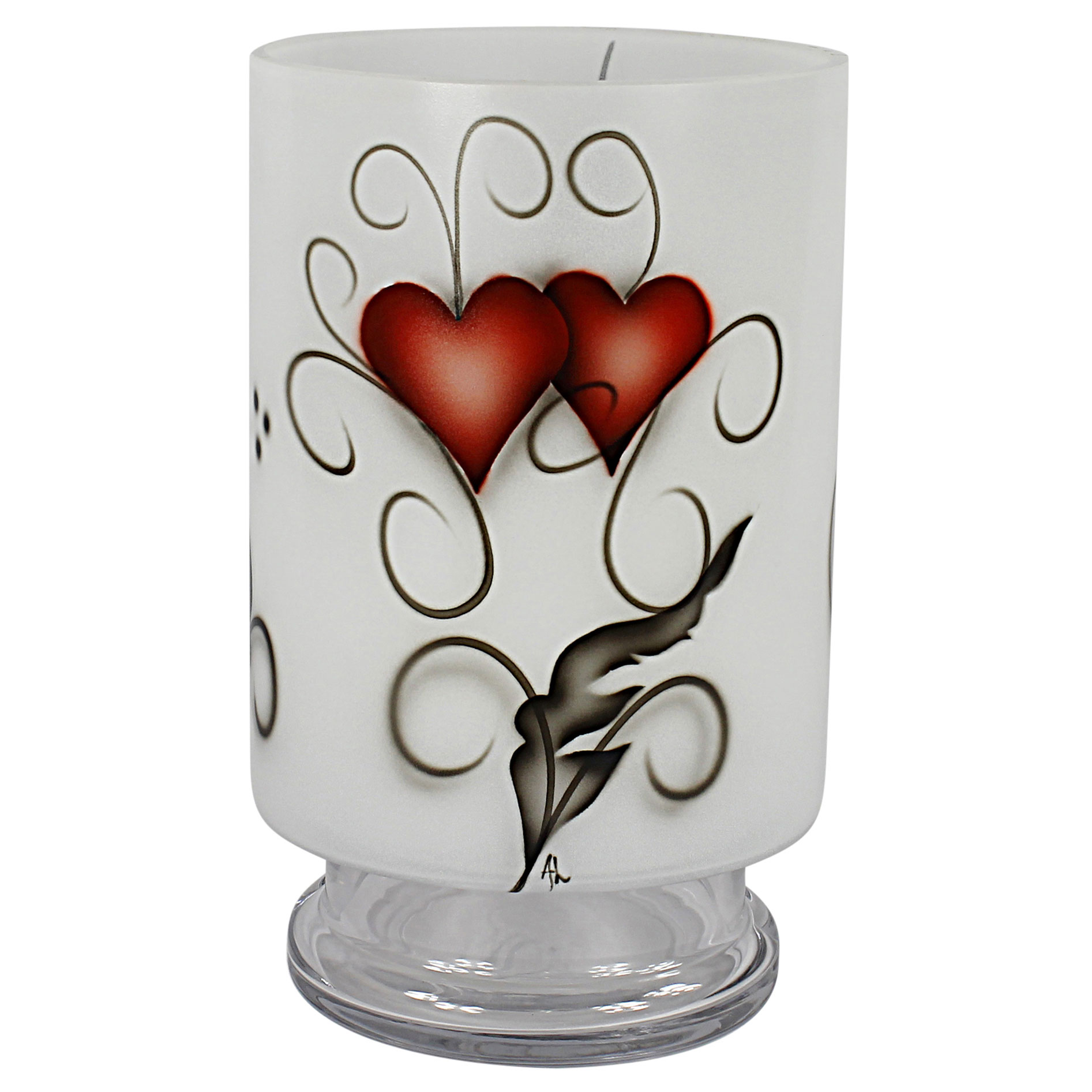 Stormlykta Nybro Crystal Heart Crystal Ink