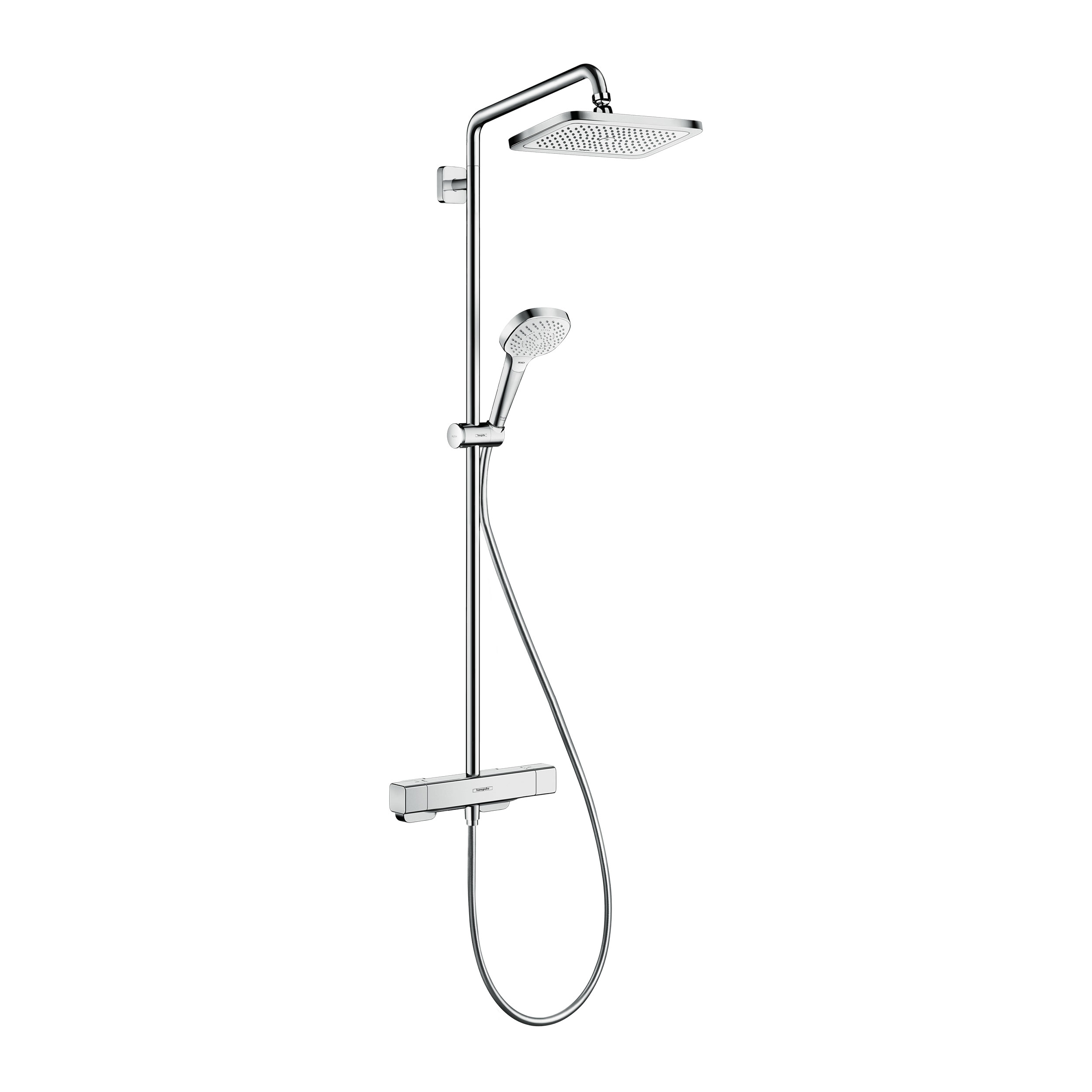 Takduschset Hansgrohe Croma E Showerpipe 280 1jet 160cc, Utan EcoSmart - Installation/montering finns att köpa till