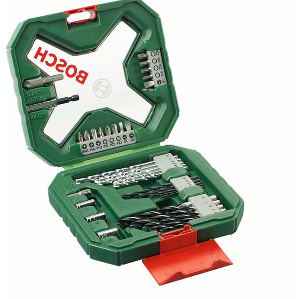 Borr-/bitsset Bosch Power Tools 34-delars X-Line Classic