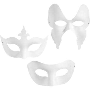 Masker Creativ Company Hvit 3x4 Stk/1 Pk