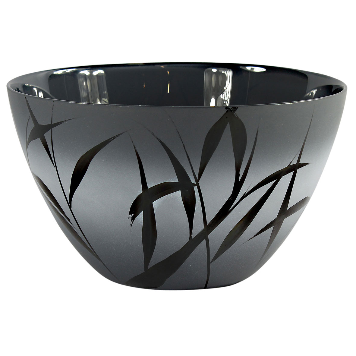 Skål Nybro Crystal Nebbioso Grå, 140x240 mm