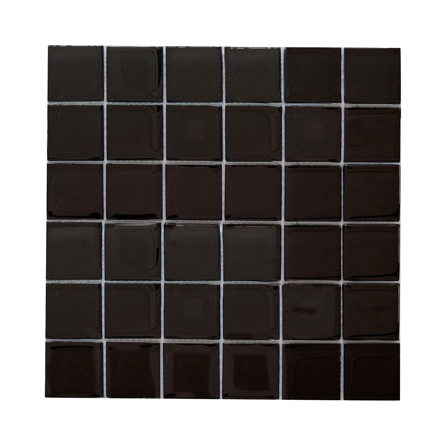Kristallmosaik Arredo Black Blank 4,8×4,8 cm