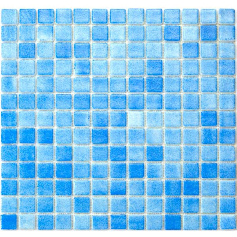 Glasmosaik Azul Claro 3×3 cm