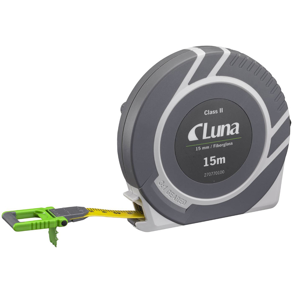 Mätband Luna LG Glasfiber Kapslad 15M