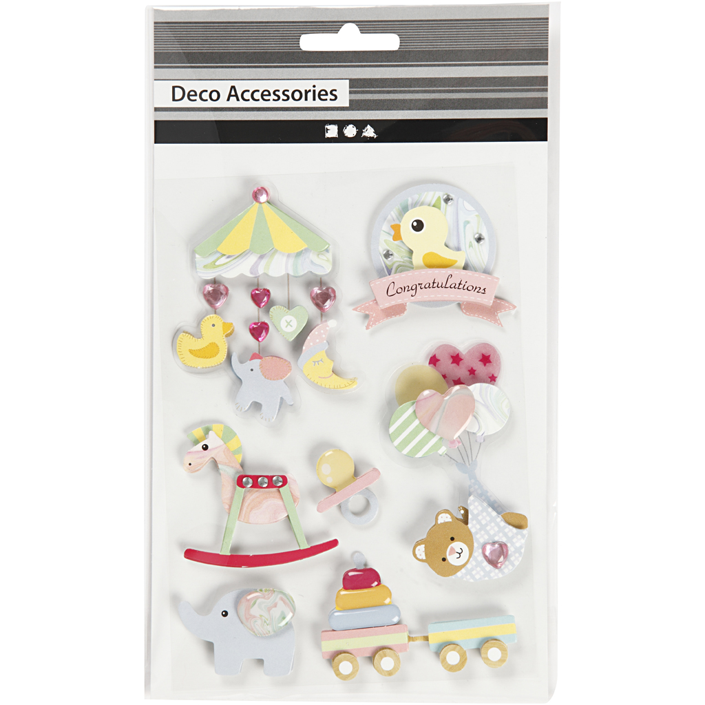 3D Stickers Creativ Company Baby 8-Pk