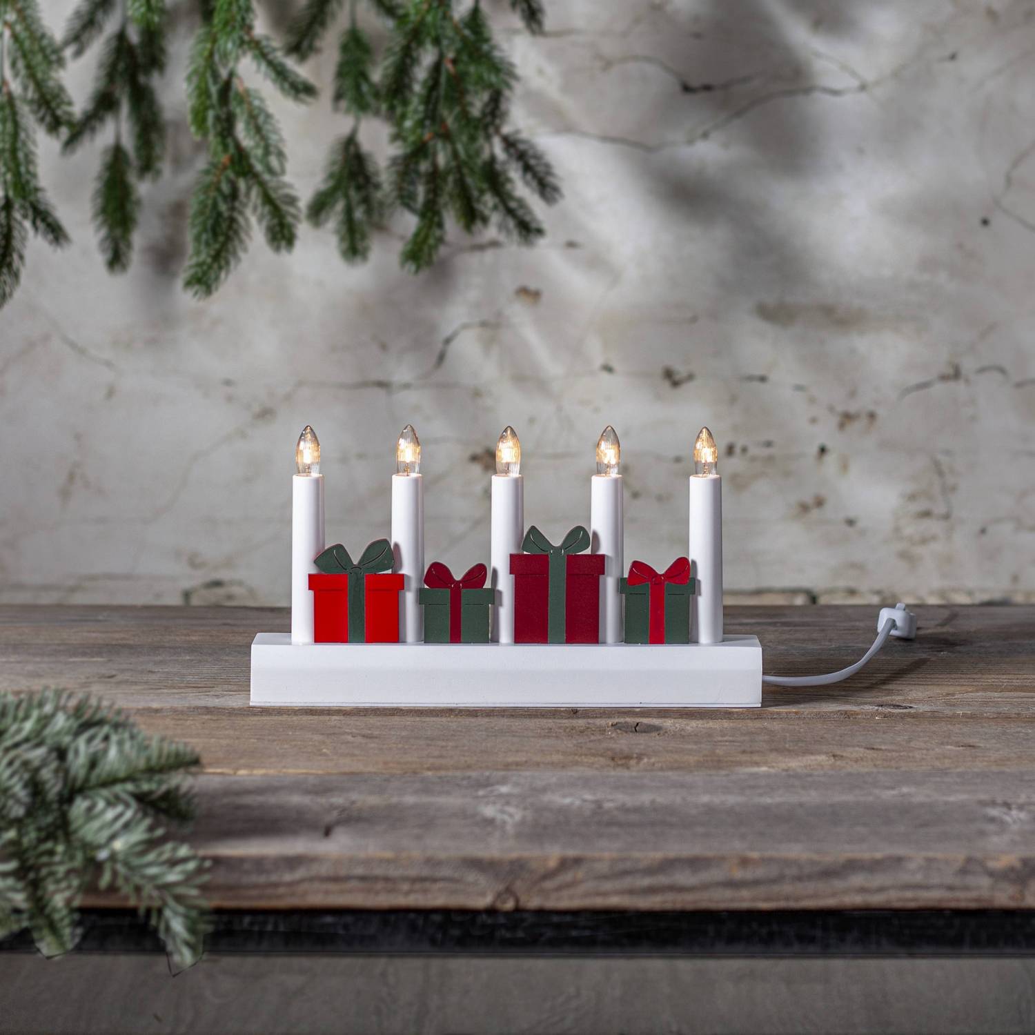 Adventstake Star Trading Julia Julepresanger 5 Lys
