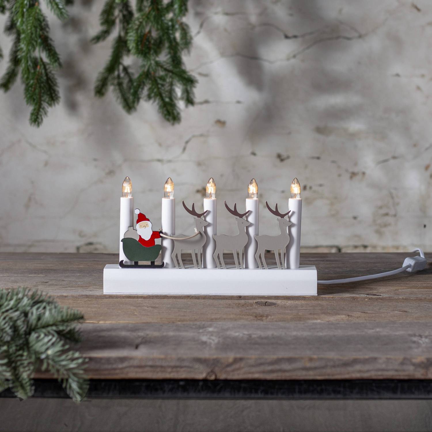 Adventstake Star Trading Julia Nisse Julepresanger 5 Lys