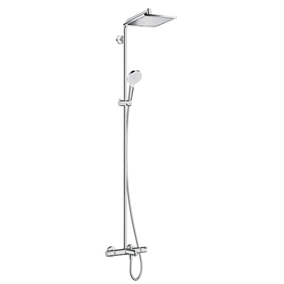 Takduschset Hansgrohe Crometta E Showerpipe 240 1-jet med Badkarsblandare