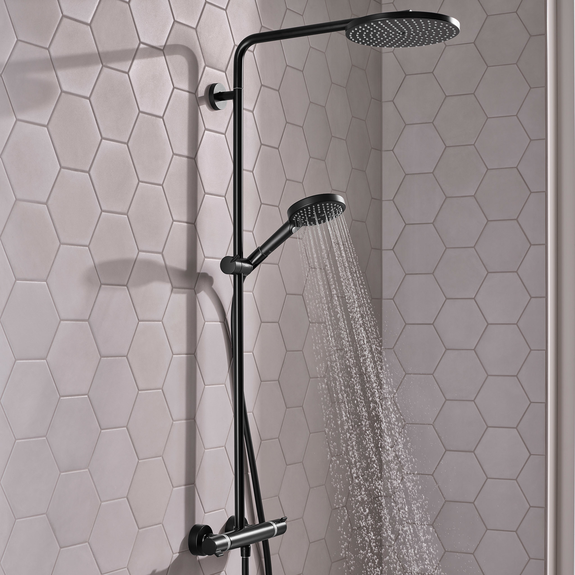 Takduschset Hansgrohe Raindance Select S Showerpipe 240 1jet PowderRain 150 cc