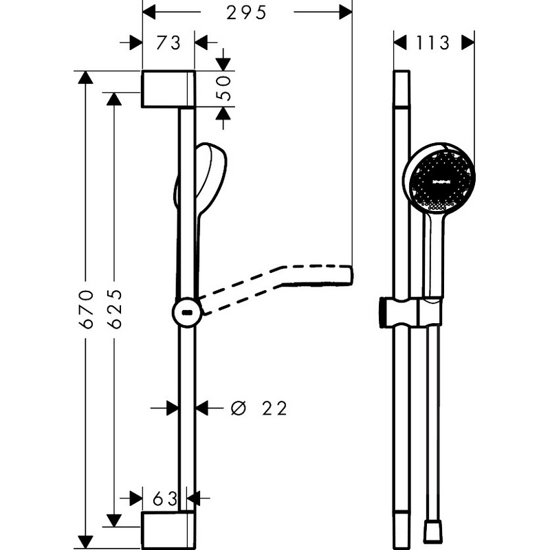 Duschset Hansgrohe Activera Select S 95 2jet EcoSmart