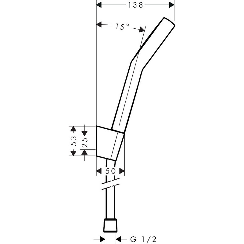 Handdusch Hansgrohe Activera Select S 95 2jet EcoSmart med Duschhållare och Duschslang