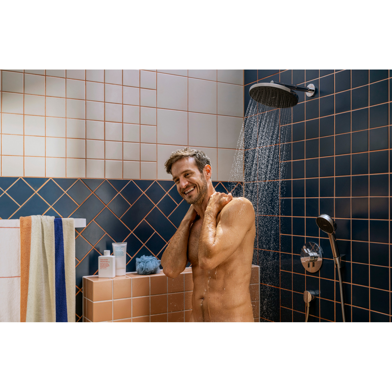 Handdusch Hansgrohe Activera Select S 95 2jet EcoSmart med Duschhållare och Duschslang