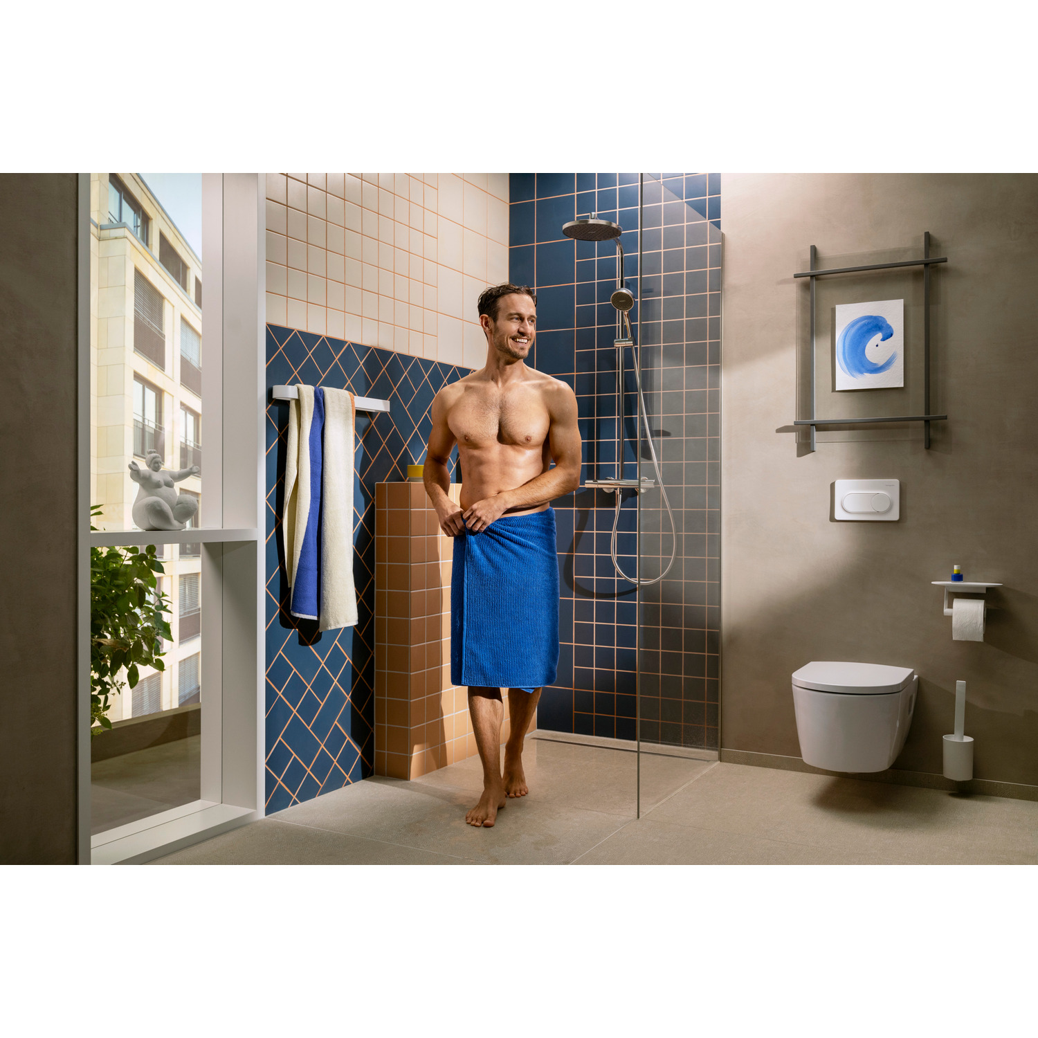 Takdusjsett Hansgrohe Activera S Showerpipe 240 1jet EcoSmart med Ecostat Fine Varia