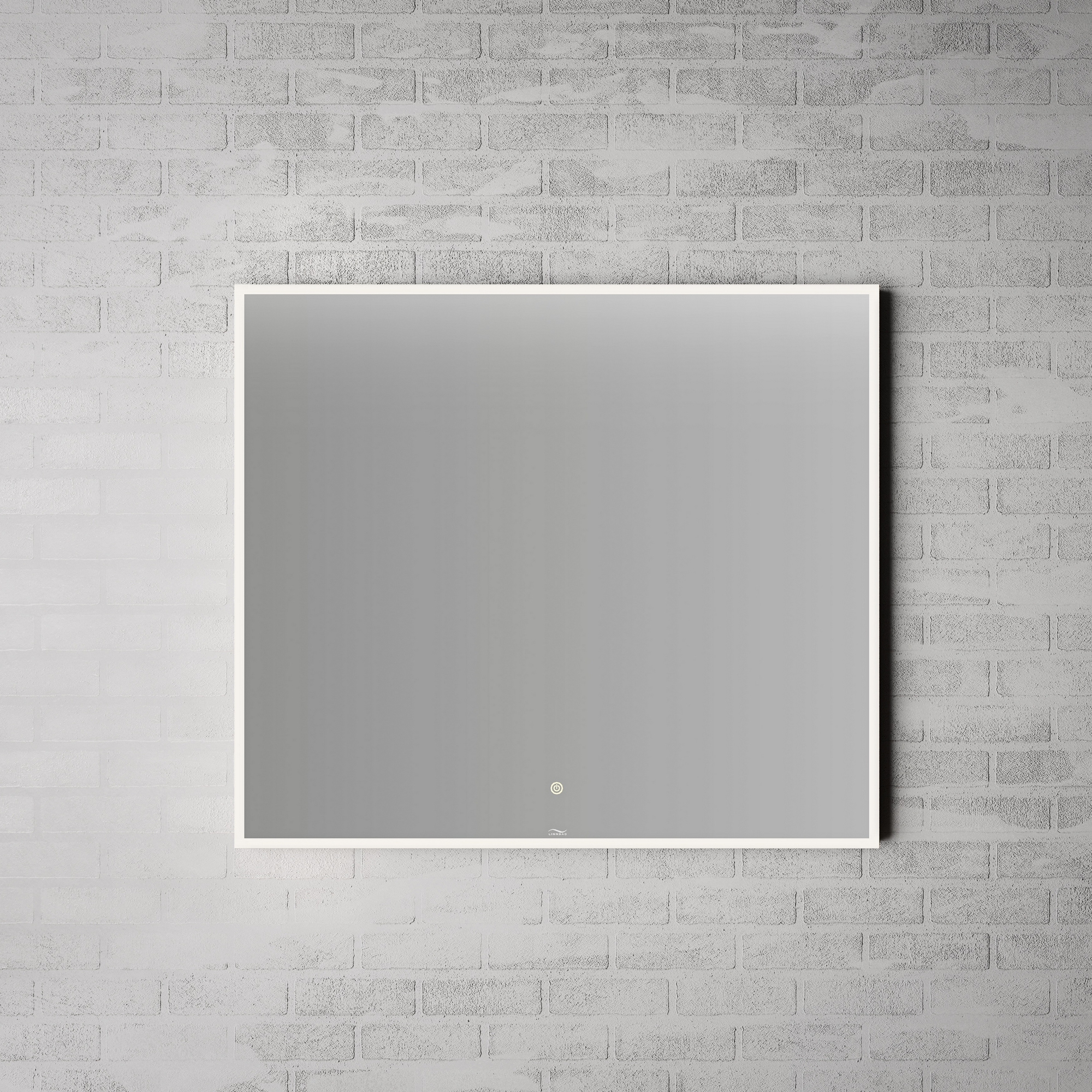 Speil Linn Bad Vange med Lysramme