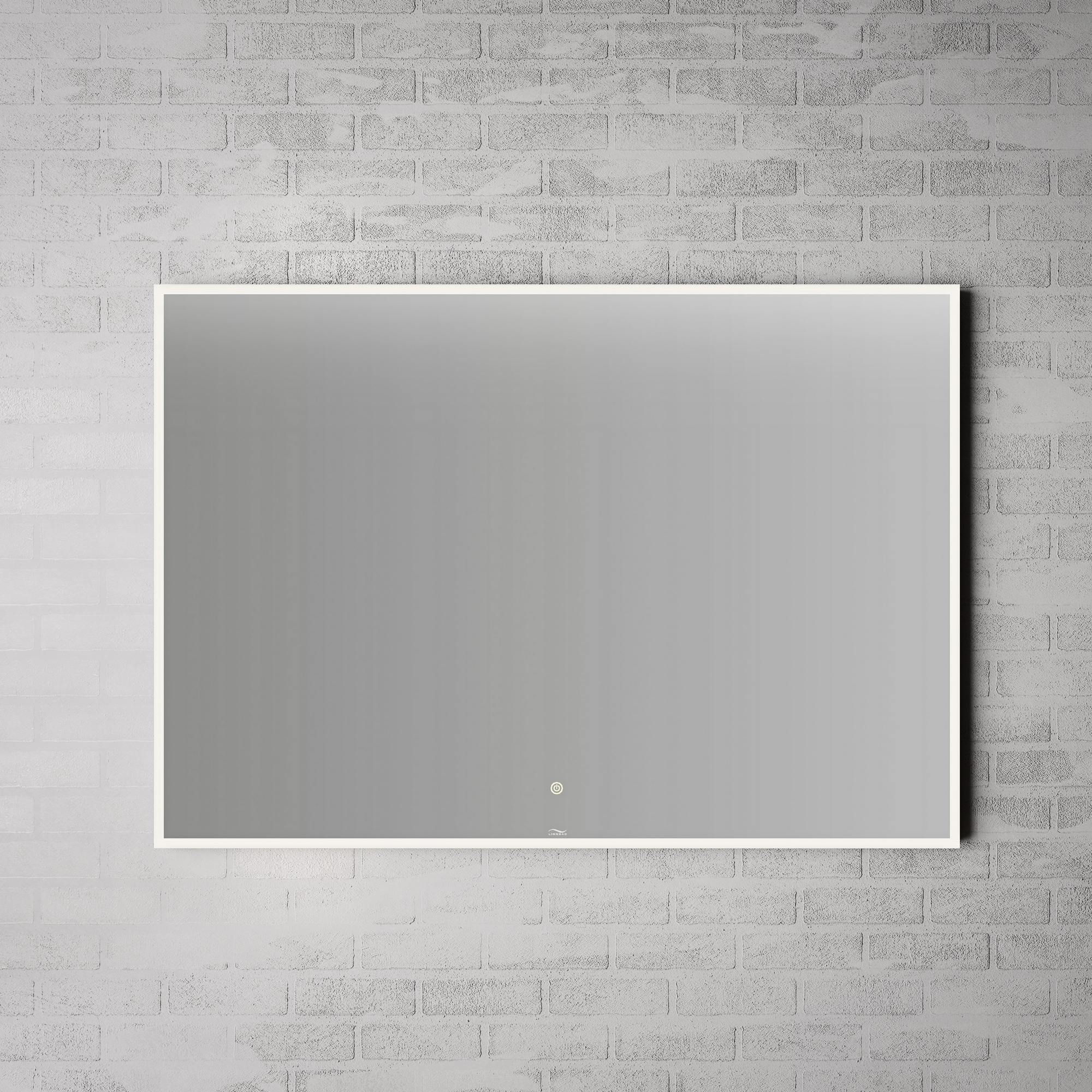 Speil Linn Bad Vange med Lysramme