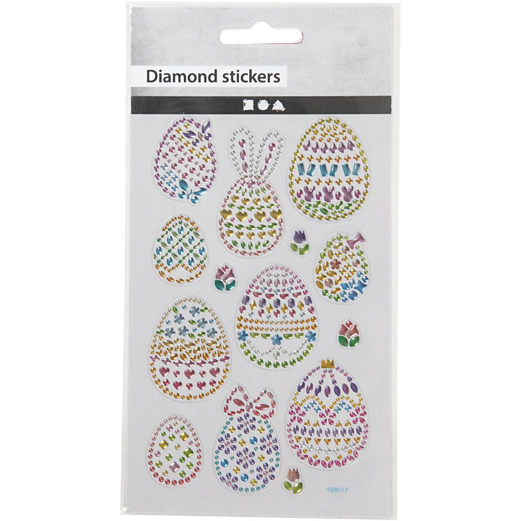 Klistremerker Creativ Company Diamond Påskeegg
