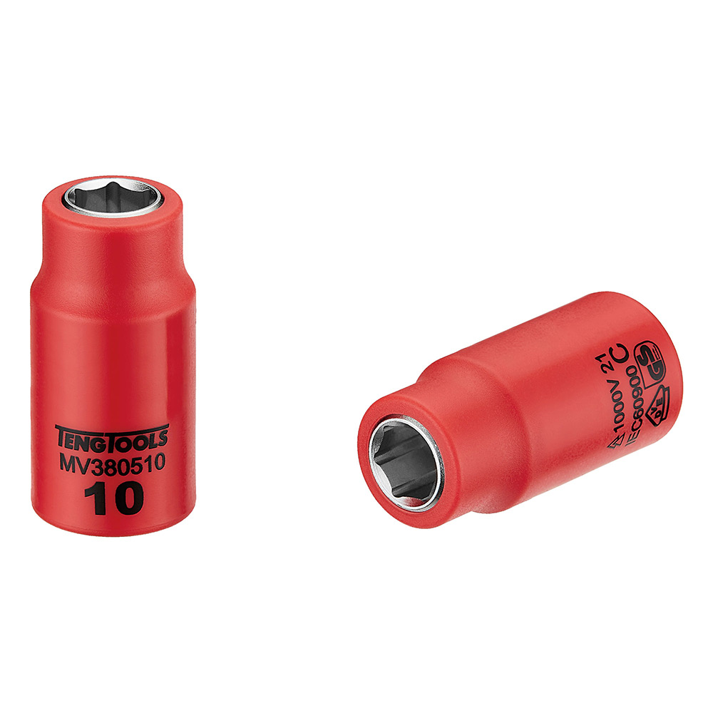 Hylsa Teng Tools Med 3/8 tum Fyrkantsfäste M380506/M380520 1000 V Storlek: 12 mm