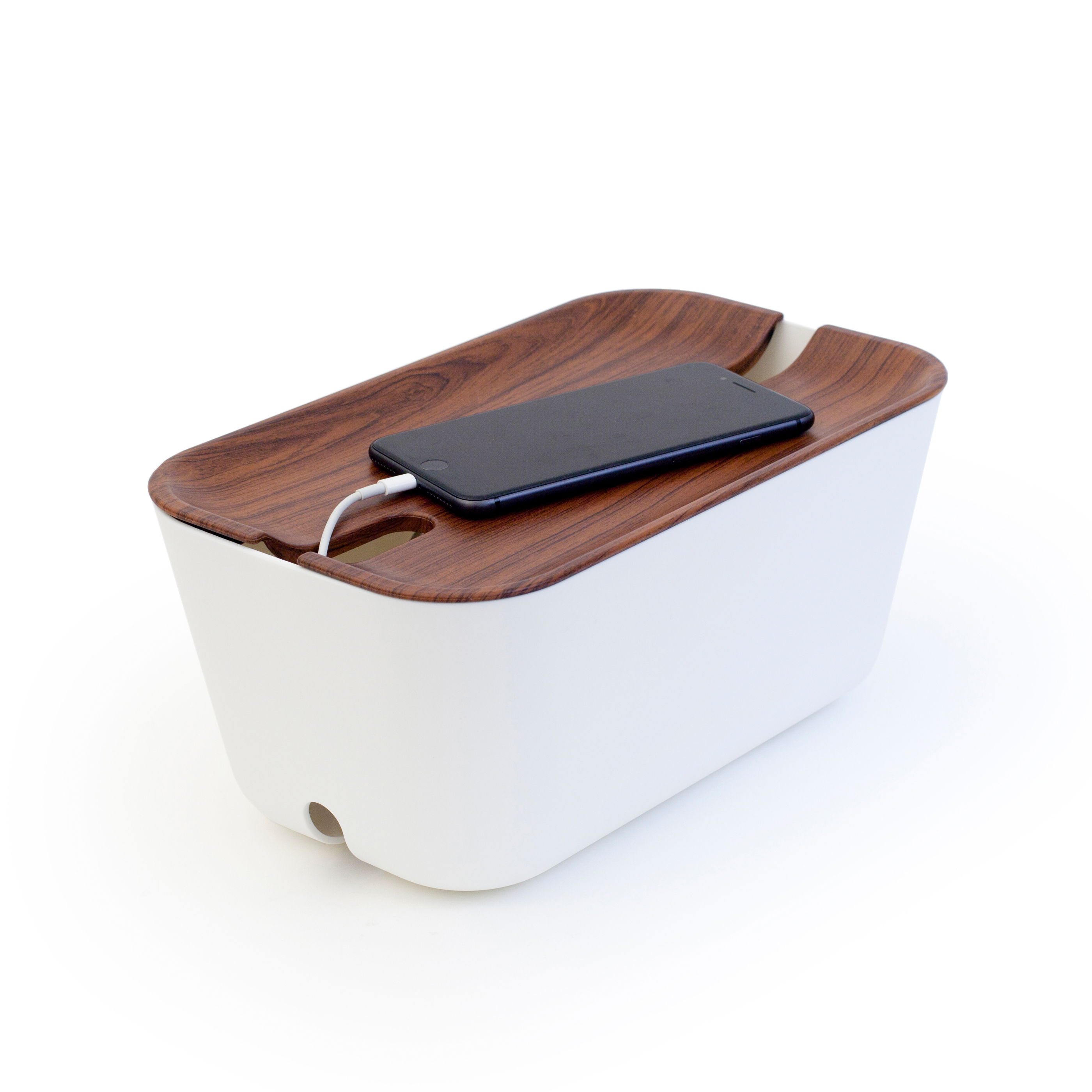 Kabellåda Bosign Medium Färg: Vit/Mörkbrun