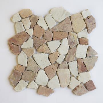 Natursten Arredo Stone Cobble Mix Röd/Brun 30x30 cm