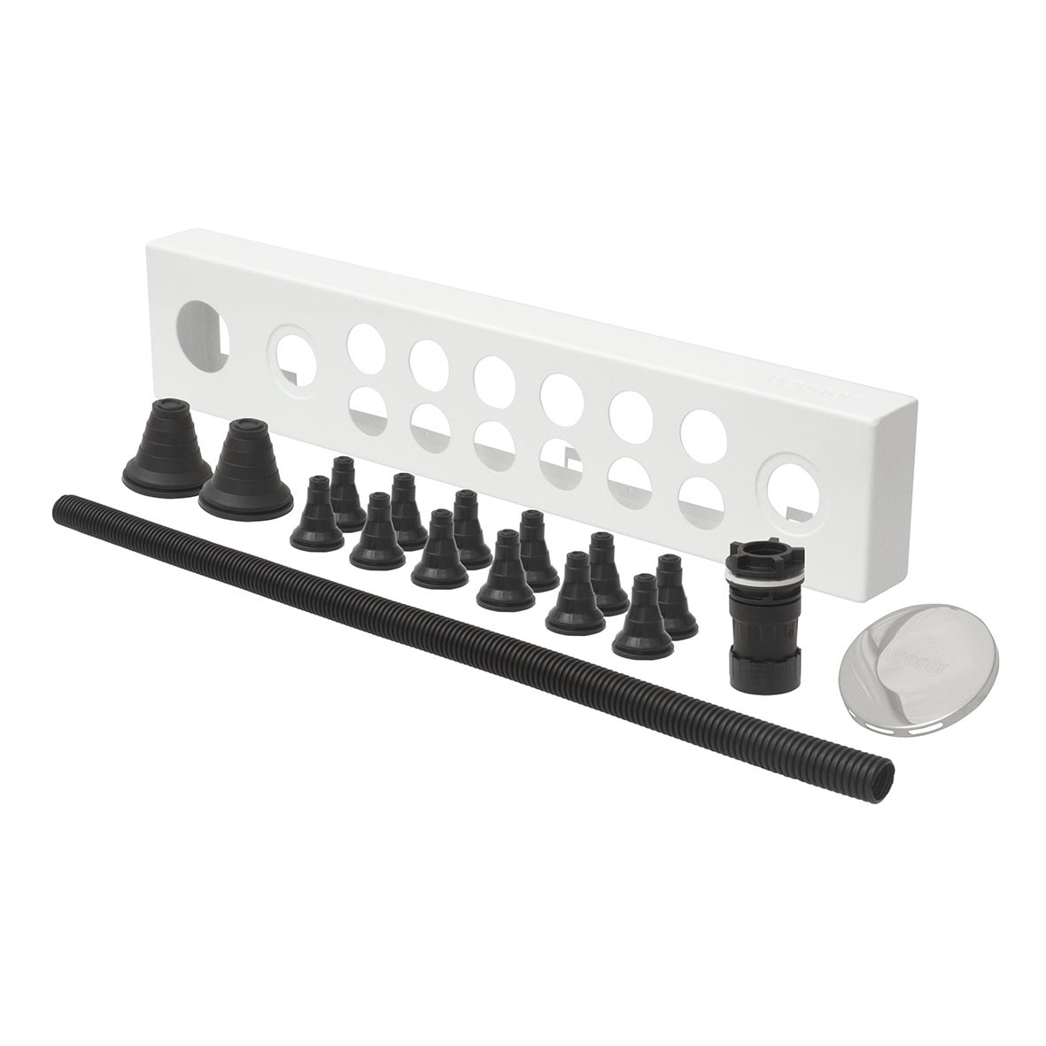 Uponor Fördelarskåpsbotten Vario B: 550 mm, Antal slingor: Max 6 st
