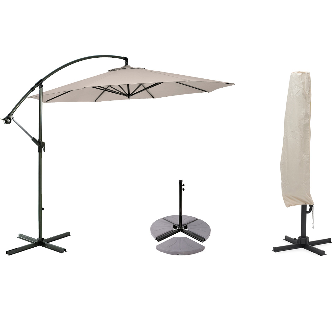 Hengeparasollsett Hillerstorp SideWinder med Parasollfot og Overtrekk