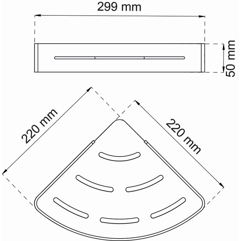 Hjørnehylle Habo Lilac