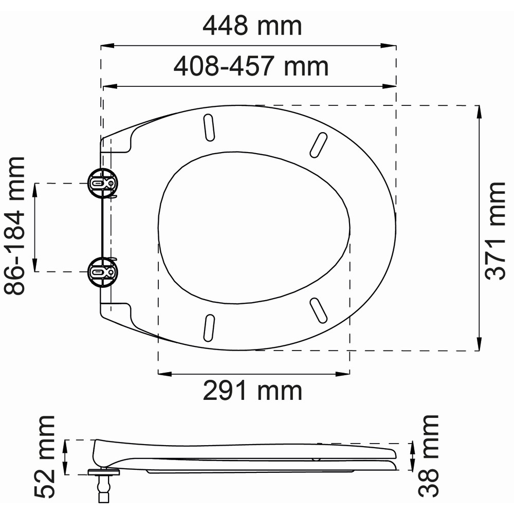 Toalettsete Habo Luxury Hvit