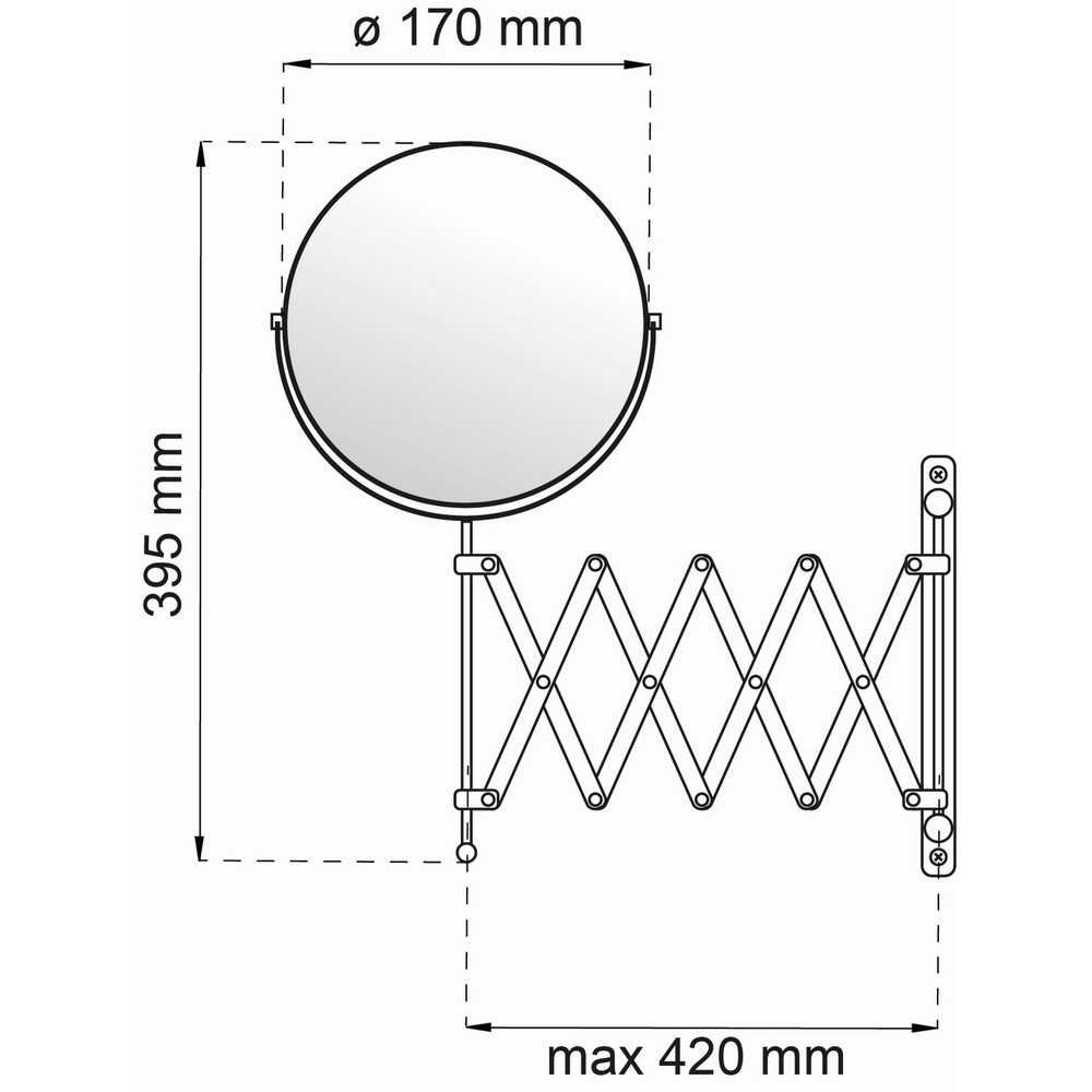 Sminkespeil Habo Expander Polert