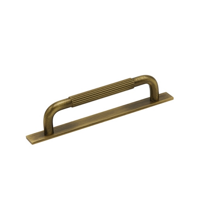 Håndtak Beslag Design Helix Stripe med Brikke Antikk Bronse, L: 266 mm