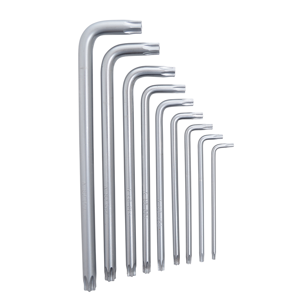 Nøkkelsett Torx Boxer 9-deler CrV-Stål