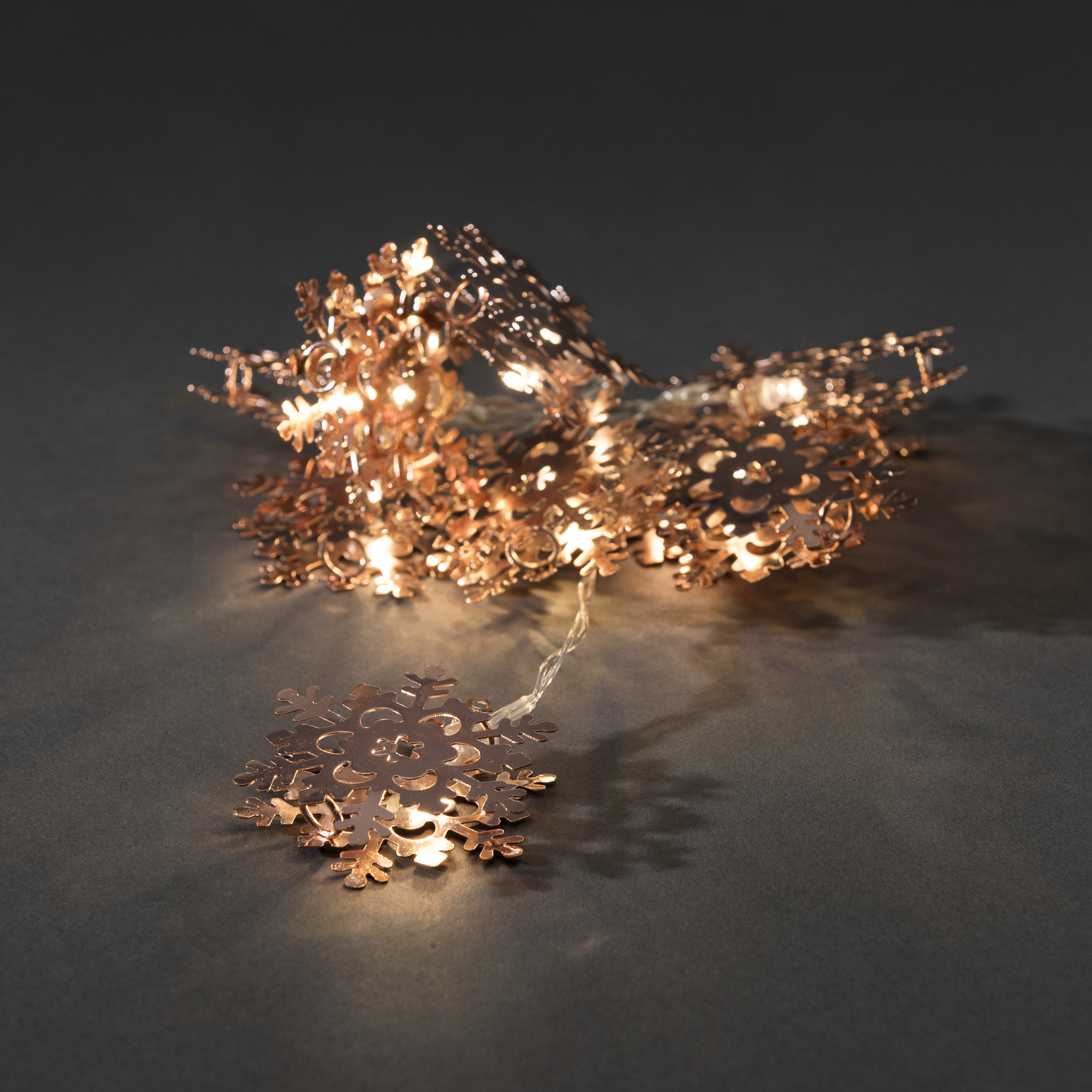 Lyslenke Gnosjö Konstsmide med Snøkrystaller i Metall