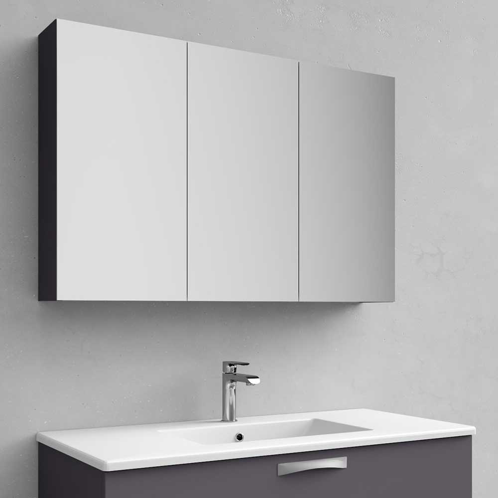 Spegelskåp Noro Flex Antracitgrå, Bredd: 1000 mm, Tre dörrar - Installation/montering finns att köpa till