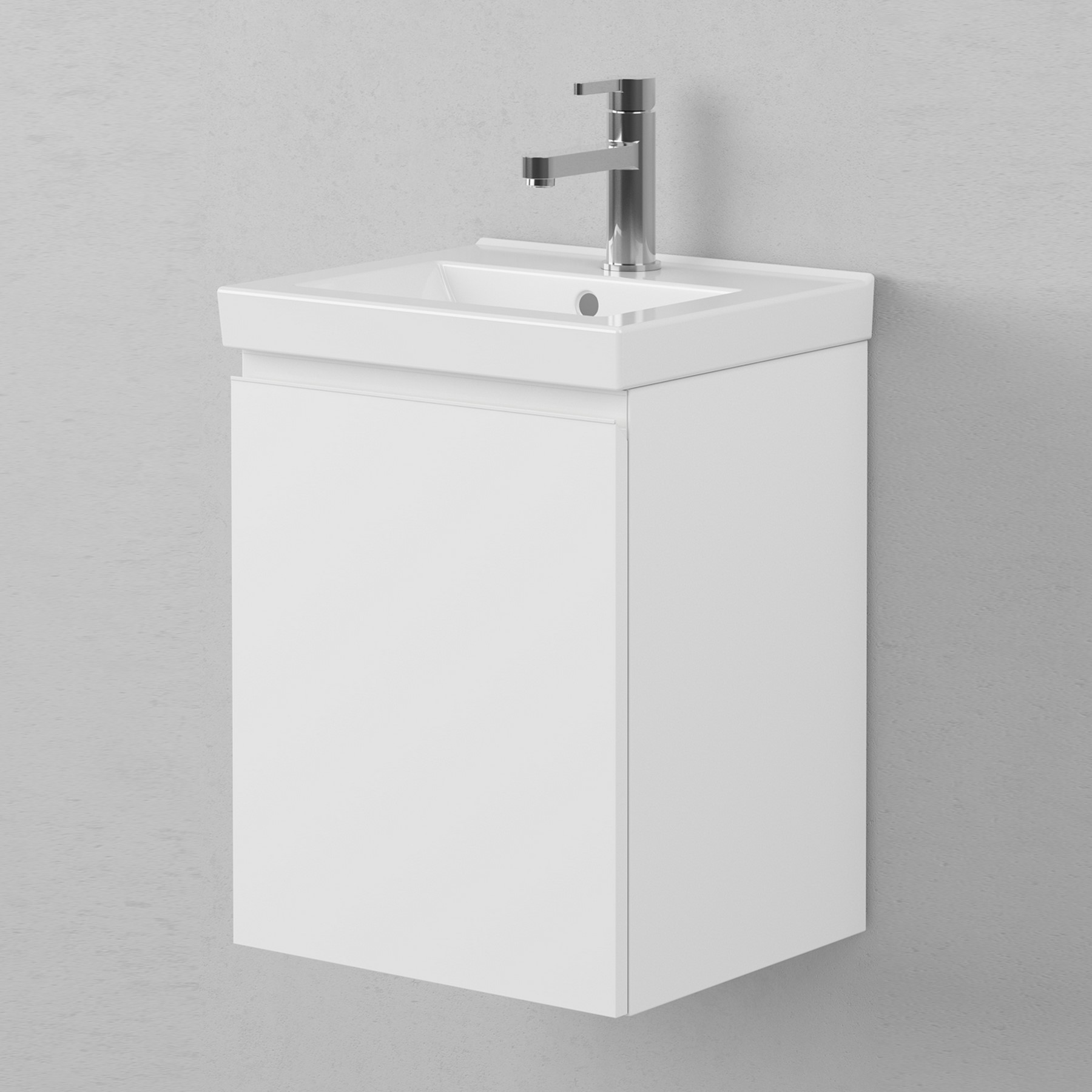 Tvättställsskåp INR Viskan Grip 400 med 1 Lucka