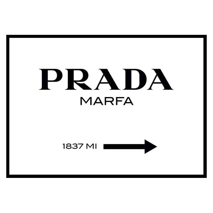 Poster Gallerix Prada Marfa 70x50 cm