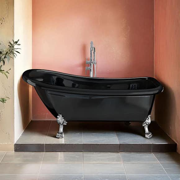 badkar noro old england 1530 mm svart